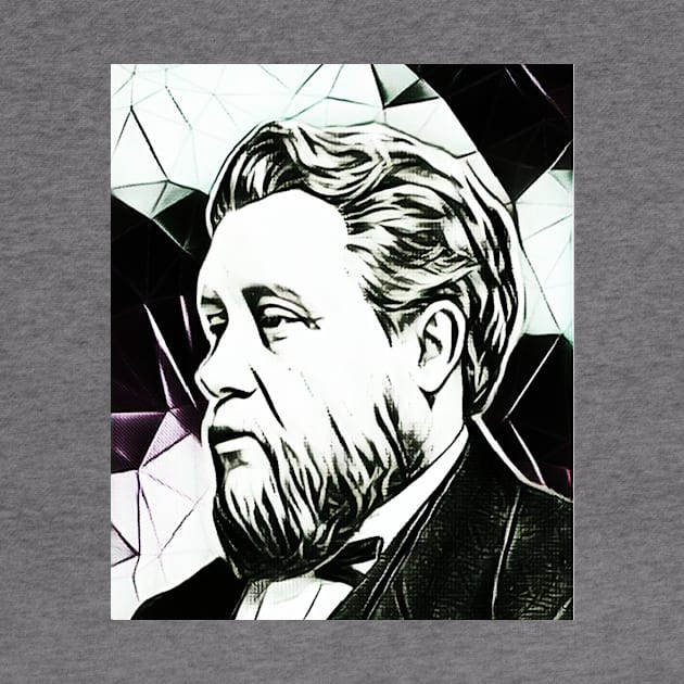 Charles Spurgeon Black and White Portrait | Charles Spurgeon Artwork 3 by JustLit